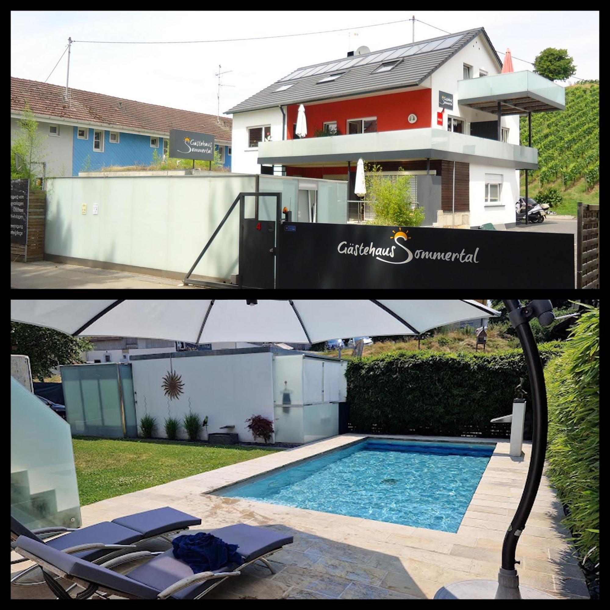 Gaestehaus Sommertal Mit Pool Im Garten, Eigener Parkplatz, 800M Zum Bodensee, 300M Zur Altstadt Меерсбург Экстерьер фото